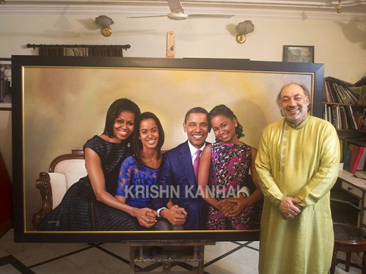 With Obama’s Family Portrait (former USA President)24