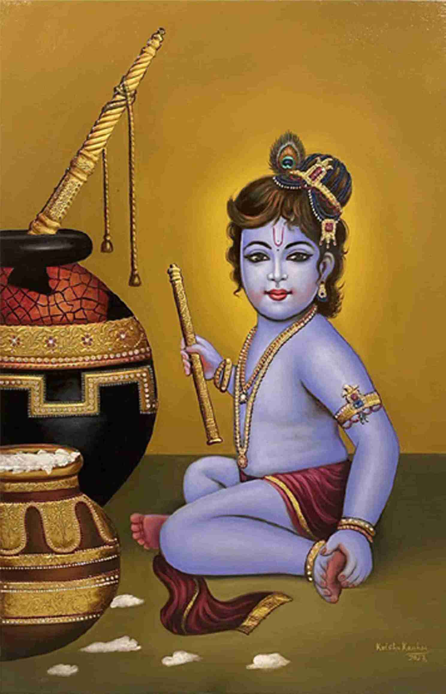 Child Krishna Makhan